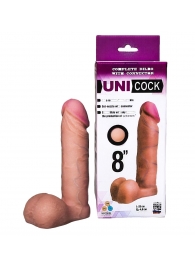 Фаллическая насадка для страпона UNICOCK 8  - 20 см. - LOVETOY (А-Полимер) - купить с доставкой в Севастополе