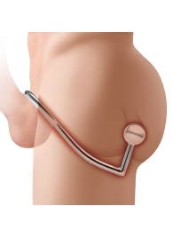 Кольцо на пенис с анальным стимулятором Stainless Steel Anal Hook   Cock Ring - BlueLine - в Севастополе купить с доставкой