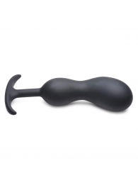 Черный массажер простаты с утяжелителями Premium Silicone Weighted Prostate Plug XL - 20,8 см. - XR Brands - в Севастополе купить с доставкой