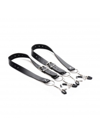 Ремни с зажимами для половых губ Spread Labia Spreader Straps with Clamps - XR Brands - купить с доставкой в Севастополе