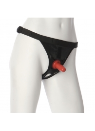 Трусики со штырьком для фиксации насадок Ultra Harness with Plug - Doc Johnson - купить с доставкой в Севастополе