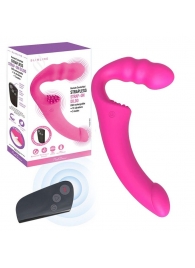 Розовый безремневой страпон Straples Strap-On Dildo - Erokay - купить с доставкой в Севастополе