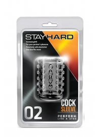 Прозрачная насадка на пенис с шишечками STAY HARD COCK SLEEVE 02 CLEAR - Blush Novelties - в Севастополе купить с доставкой