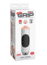 Мастурбатор-вагина Extreme Toyz Mega Grip Vibrating Stroker Mouth - Pipedream - в Севастополе купить с доставкой