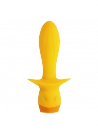 Желтая анальная вибропробка Mellow Yellow - 13,5 см. - Selopa