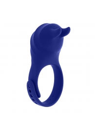 Синее эрекционное виброкольцо с клиторальной подушечкой и пультом ДУ Adjustable Fun Ring - Zero Tolerance - в Севастополе купить с доставкой