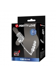 Прозрачная насадка на пенис и мошонку с анальным стимулятором Rilley - Baile - в Севастополе купить с доставкой