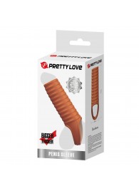 Телесная насадка на пенис с ребрышками и подхватом мошонки - Baile - в Севастополе купить с доставкой