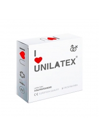 Ультратонкие презервативы Unilatex Ultra Thin - 3 шт. - Unilatex - купить с доставкой в Севастополе