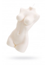 Белая интерьерная свеча в форме женского торса - 850 гр. - Pecado - купить с доставкой в Севастополе