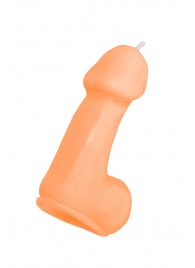 Оранжевая свеча в форме пениса - 47 гр. - Pecado - купить с доставкой в Севастополе