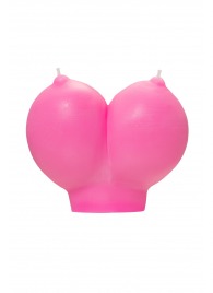 Розовая свеча «Сиськи» - 150 гр. - Pecado - купить с доставкой в Севастополе