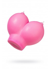 Розовая свеча «Сиськи» - 150 гр. - Pecado - купить с доставкой в Севастополе