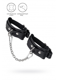 Черные мини-оковы со скруглёнными углами - Pecado - купить с доставкой в Севастополе
