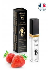 Стимулирующий блеск для губ со вкусом клубники - 7 мл. - Plaisir Secret - купить с доставкой в Севастополе