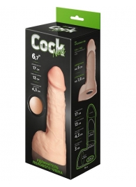 Телесный фаллоудлинитель с мошонкой Cock Next - 17 см. - LOVETOY (А-Полимер) - в Севастополе купить с доставкой