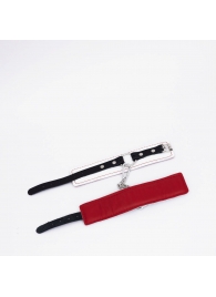 Бело-красные кожаные оковы - Crazy Handmade - купить с доставкой в Севастополе