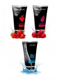 Набор из 3 лубрикантов JUJU (увлажняющий, клубника, малина) - JuJu - купить с доставкой в Севастополе