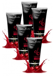 Набор из 5 съедобных лубрикантов JUJU со вкусом вишни - JuJu - купить с доставкой в Севастополе