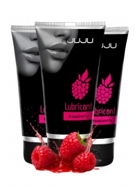 Набор из 3 съедобных лубрикантов JUJU со вкусом малины - JuJu - купить с доставкой в Севастополе