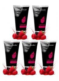 Набор из 5 съедобных лубрикантов JUJU со вкусом малины - JuJu - купить с доставкой в Севастополе