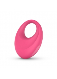 Розовое интерактивное эрекционное виброкольцо Leo - Easy toys - в Севастополе купить с доставкой