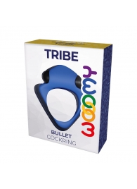 Синее эрекционное кольцо Wooomy Tribeс с вибрацией - Adrien Lastic - в Севастополе купить с доставкой