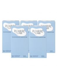 Набор из 5 упаковок ультратонких презервативов Pleasure Lab (по 12 шт.) - Pleasure Lab - купить с доставкой в Севастополе