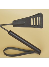 Черный кожаный стек «Сириус» - 60 см. - Sitabella - купить с доставкой в Севастополе