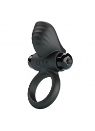 Черное эрекционное кольцо с вибрацией Adrien - Baile - в Севастополе купить с доставкой