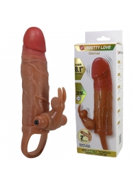 Карамельная вибронасадка с клиторальным стимулятором Osmar - 20,5 см. - Baile - в Севастополе купить с доставкой