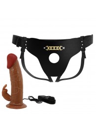 Мужской полый страпон с вибрацией Marion - Baile - купить с доставкой в Севастополе