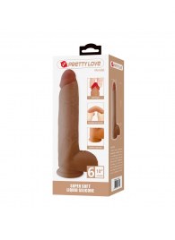 Телесный фаллоимитатор из жидкого силикона Mendel - 25,5 см. - Baile