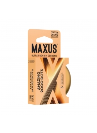 Точечные презервативы MAXUS 2000 Amazing Dots с железным кейсом - 3 шт. - Maxus - купить с доставкой в Севастополе