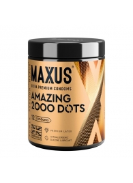 Точечные презервативы MAXUS 2000 Amazing Dots с железным кейсом - 12 шт. - Maxus - купить с доставкой в Севастополе