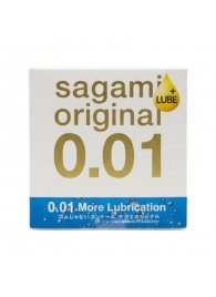 Увлажнённый презерватив Sagami Original 0.01 Extra Lub - 1 шт. - Sagami - купить с доставкой в Севастополе