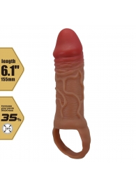 Реалистичная насадка на член Peirre - 15,5 см. - Baile - в Севастополе купить с доставкой