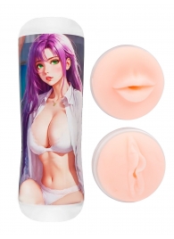 Двусторонний мастурбатор аниме - ротик и вагина - Tokyo Style - в Севастополе купить с доставкой