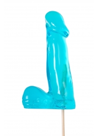 Голубой леденец в форме члена со вкусом блю кюрасао - 173 гр. - Sosuчki - купить с доставкой в Севастополе