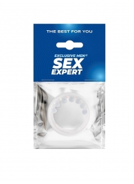 Эрекционное кольцо с мягкой стимулирующей насадкой - Sex Expert - в Севастополе купить с доставкой