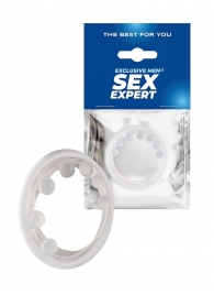 Эрекционное кольцо с мягкой стимулирующей насадкой - Sex Expert - в Севастополе купить с доставкой