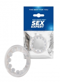 Эрекционное кольцо со стимулирующими шариками на поверхности - Sex Expert - в Севастополе купить с доставкой
