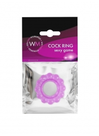 Лиловое эрекционное кольцо с 2 рядами стимулирующих шариков - Erowoman-Eroman - в Севастополе купить с доставкой