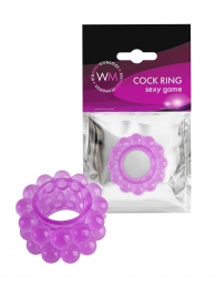 Лиловое эрекционное кольцо с 2 рядами стимулирующих шариков - Erowoman-Eroman - в Севастополе купить с доставкой