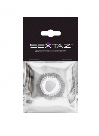 Эластичное эрекционное кольцо с длинными черными «ресничками» - Sextaz - в Севастополе купить с доставкой