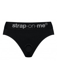 Черные трусики для насадок Heroine Lingerie Harness - size XL - Strap-on-me - купить с доставкой в Севастополе
