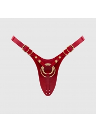 Красный пояс для фиксации насадок Strap-On-Me Leatherette Harness Fabulous - Strap-on-me - купить с доставкой в Севастополе