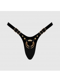 Черный пояс для фиксации насадок Strap-On-Me Leatherette Harness Fabulous - Strap-on-me - купить с доставкой в Севастополе