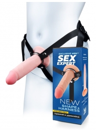 Мужской полый страпон на регулируемых ремнях - 18,5 см. - Sex Expert - купить с доставкой в Севастополе