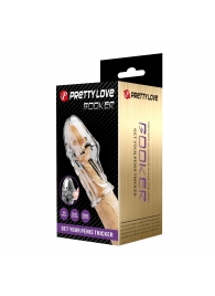 Прозрачная насадка на пенис Booker - 8 см. - Baile - в Севастополе купить с доставкой